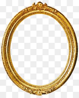Photo Frame - Circular gold frame with intricate patterns - CleanPNG / KissPNG