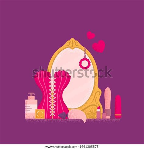 Dressing Table Mirror Boudoir Concept Stock Vector (Royalty Free) 1441305575 | Shutterstock
