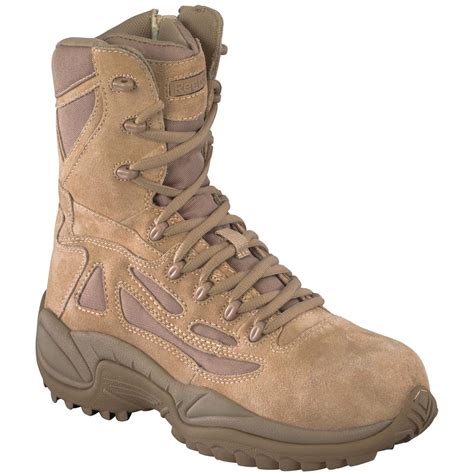 Men's Reebok 8" Composite Toe Stealth Boots with Side Zip - 580320, Work Boots at Sportsman's Guide