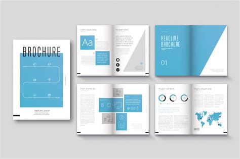 Free Vector | Brochure template layout