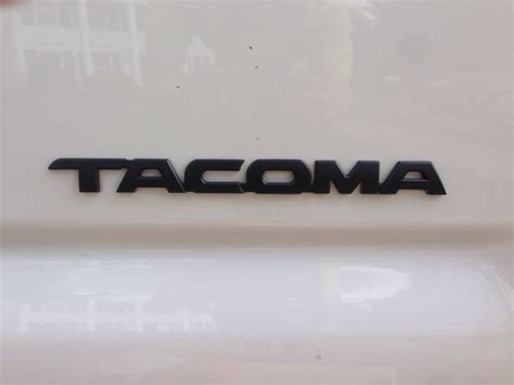 Plasti dipped my Tacoma emblems. : Toyota