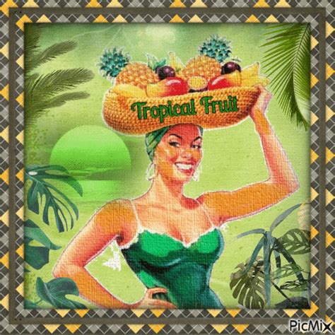 Tropical Fruit - PicMix Tropical Fruit, Painting, Art, Sticker, Pictures, Art Background ...
