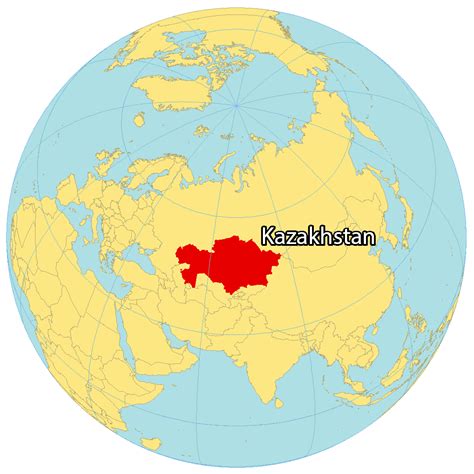 Kazakhstan Map and Satellite Image - GIS Geography