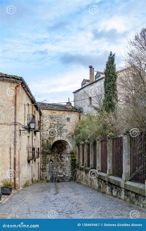 Old Town in the Village of Sepulveda. Segovia Editorial Photography ...