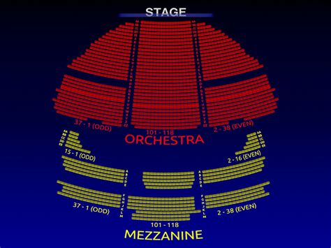 Gershwin Theatre Seating Chart View | Elcho Table