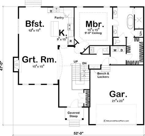 1.5 Story House Plans With First Floor Master - floorplans.click