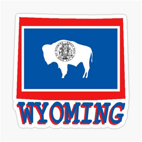 "Wyoming State Flag" Sticker for Sale by peteroxcliffe | Redbubble