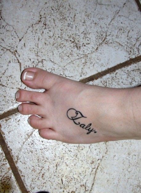 My baby's name Tattoo on foot! | Baby name tattoos, Foot tattoos ...