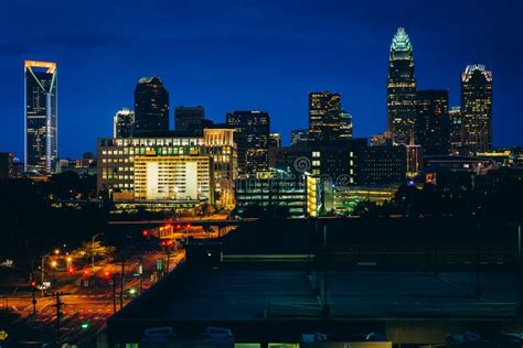 Skyline of Uptown Charlotte Stock Photo - Image of city, cityscape: 22564490