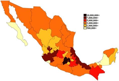 Población de los estados de México - Saber es práctico