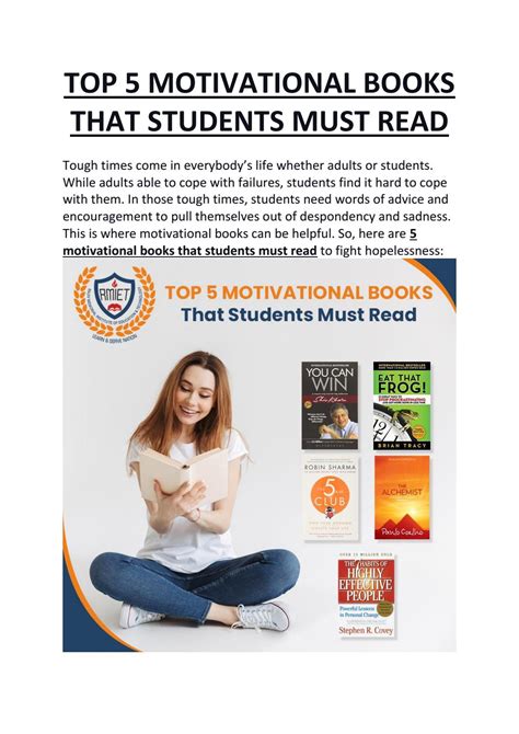 TOP 5 MOTIVATIONAL BOOKS THAT STUDENTS MUST READ by RMIET - Issuu