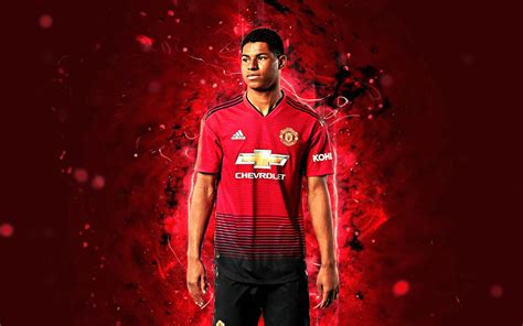 Download Manchester United F.C. Soccer Marcus Rashford Sports 4k Ultra ...