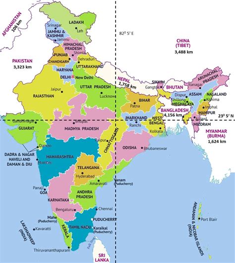 Time Zones In India Map