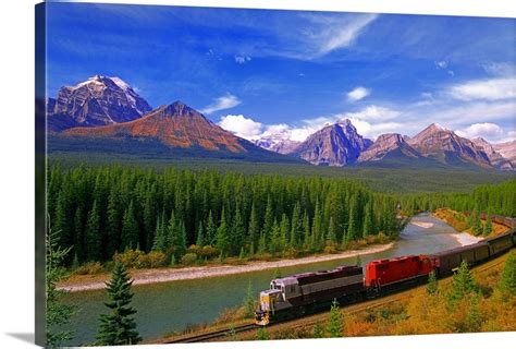 Train In Banff National Park Wall Art, Canvas Prints, Framed Prints ...