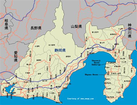 Shizuoka Map - Japan