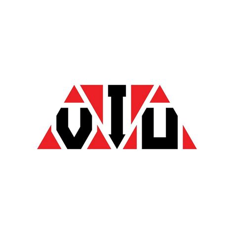 VIU triangle letter logo design with triangle shape. VIU triangle logo design monogram. VIU ...