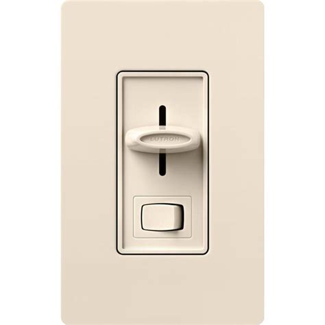 Lutron Skylark Single-Pole/3-Way Light Almond LED Slide Light Dimmer in the Light Dimmers ...