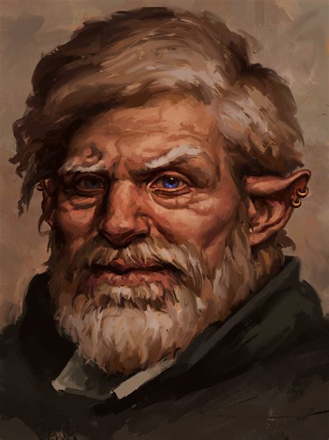 Halfling divination wizard (Viktor Ornthrund) | Fantasy portraits, Concept art characters ...