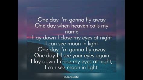 🕊 One day I'm gonna fly away.......🕊 | Close my eyes, Call me, One day