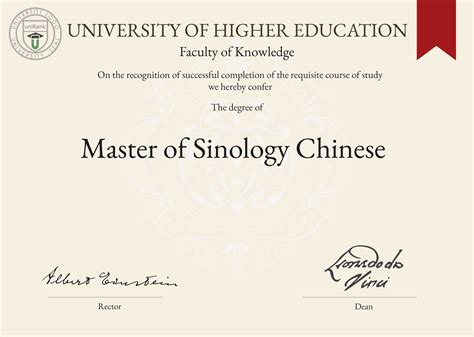 Master of Sinology Chinese M.S. in Sinology Chinese | uniRank