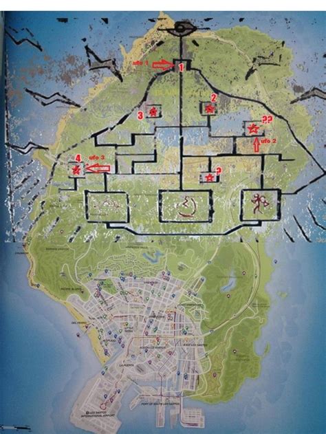 UFO Sightings and Paranormal Events Locations Map for GTA 5