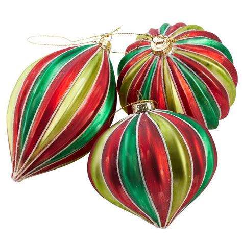 Red and Green Christmas Ornament Set - Christmas Ornaments - Christmas and Winter - Holiday ...