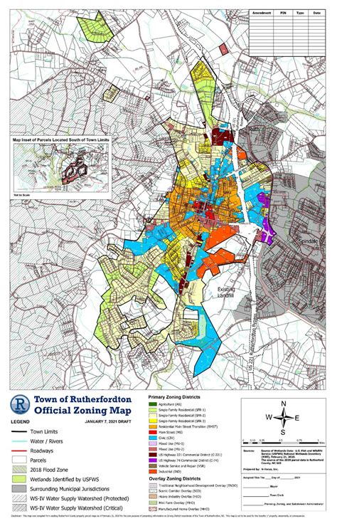 Rutherfordton - UDO, Official Zoning Map Draft 20200107 - Rutherfordton, NC