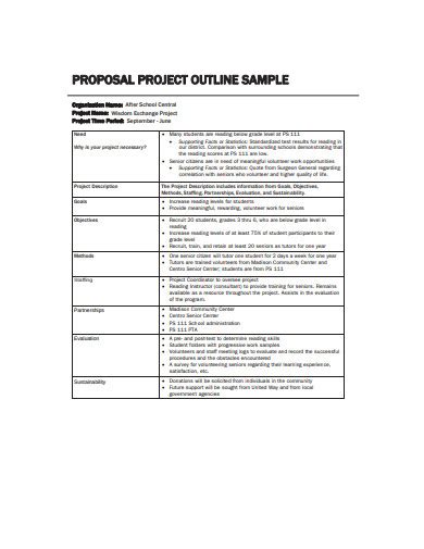 Project Outline - 17+ Examples, Format, Google Docs, Word, Page, Pdf