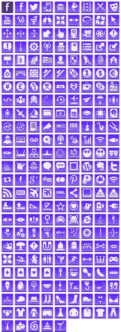 Free Violet Button Icons by aha-soft-icons on DeviantArt