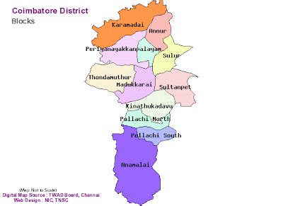 A Complete Informations about Coimbatore : Coimbatore Map.