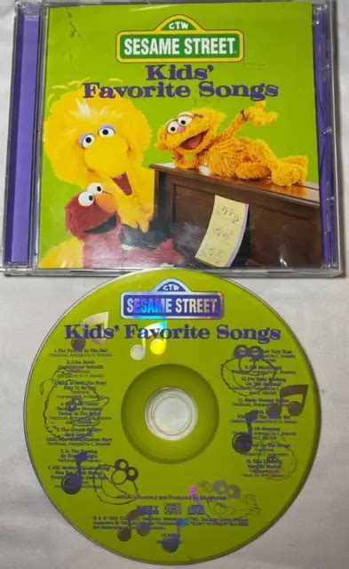 123 ~ SESAME Street ~ Kids' Favorite Songs 2 ~ Vhs, 2001 ~ Slipsleeve ...