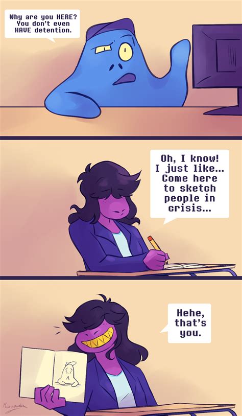 Detention | Deltarune | Undertale comic, Undertale, Undertale funny