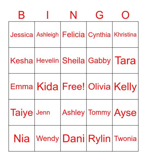 Friendsgiving Bingo Card