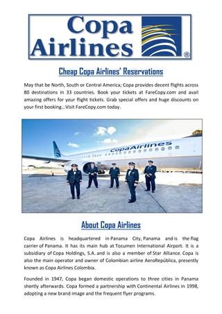 Copa Airlines Flights Information | PDF | Free Download