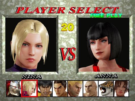 Nina Vs Anna Modern Tekken Select Screen by KyleKatarn1980 on DeviantArt