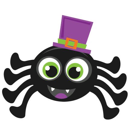 Halloween Spider scrapbook cut file cute clipart files for silhouette ...