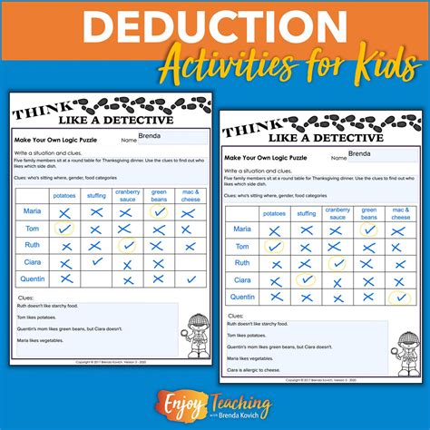 Logic Puzzles for Kids - Deductive Reasoning & Make Your Own!