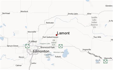 LAMONT MAP EDMONTON - ToursMaps.com