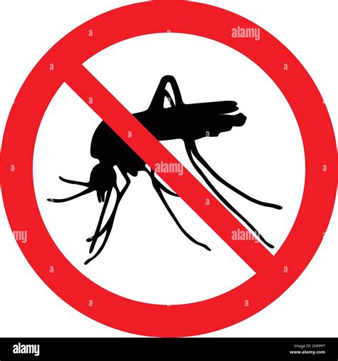 Mosquito caution sign, vector illustration Stock Vector Image & Art - Alamy