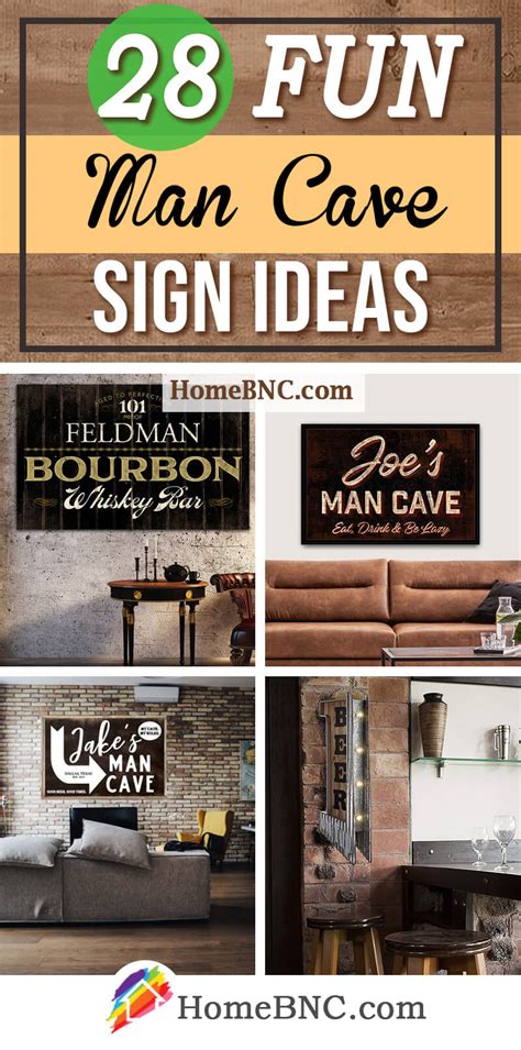 28 Best Man Cave Signs to Create an Unforgettable Atmosphere in 2023