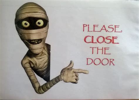 PLEASE CLOSE THE DOOR | Library posters, Poster, Character