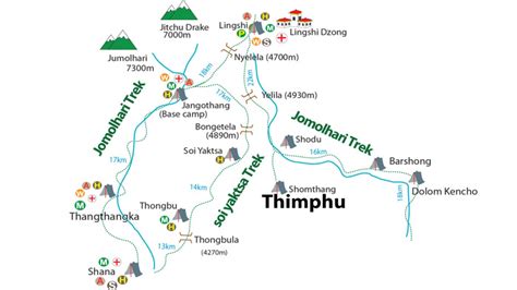 Bhutan Travel Map