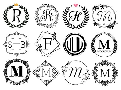 👑 Monogram Name Maker - MockoFUN