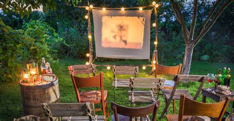 Turn Your Backyard into an Outdoor Movie Theater