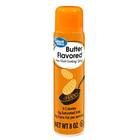 Great Value Butter-Flavored Cooking Spray 8 oz - Walmart.com - Walmart.com