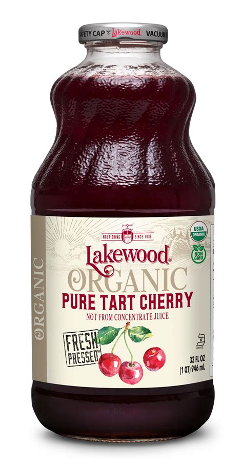 Organic PURE Tart Cherry (32oz, 6-pack) | Lakewood Juice – Lakewood Organic