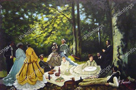 Luncheon On The Grass Painting by Claude Monet | iPaintings.com