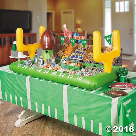 Football Snack Stadium Décor Idea | Football snacks, Superbowl party, Snack stadium