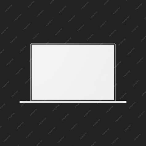 Premium Vector | Laptop vector mockup. Computer screen template.