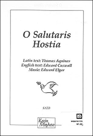 O Salutaris Hostia Sheet Music by Edward Elgar (SKU: 97677A) - Stanton ...